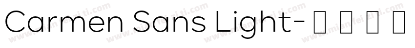 Carmen Sans Light字体转换